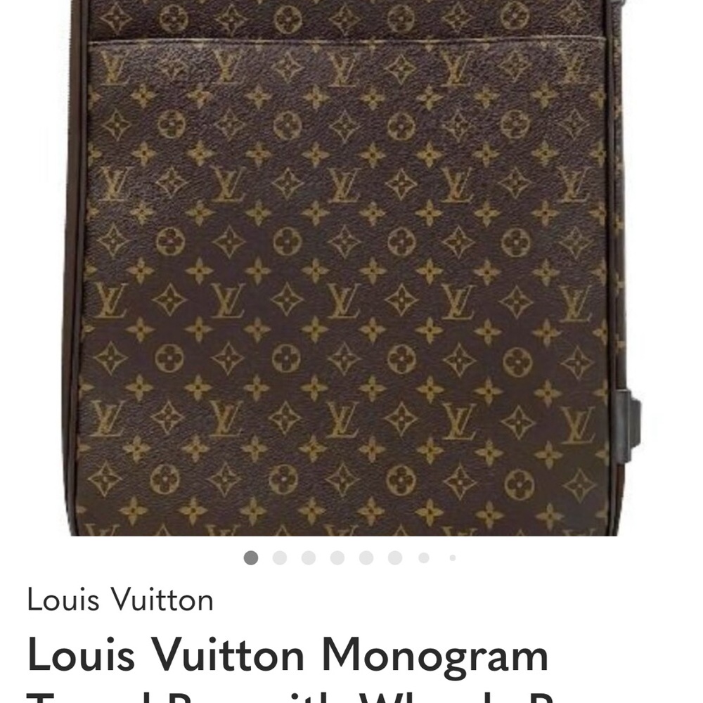 Louis Vuitton Monogram Travel Bag with Wheels Pegase 55